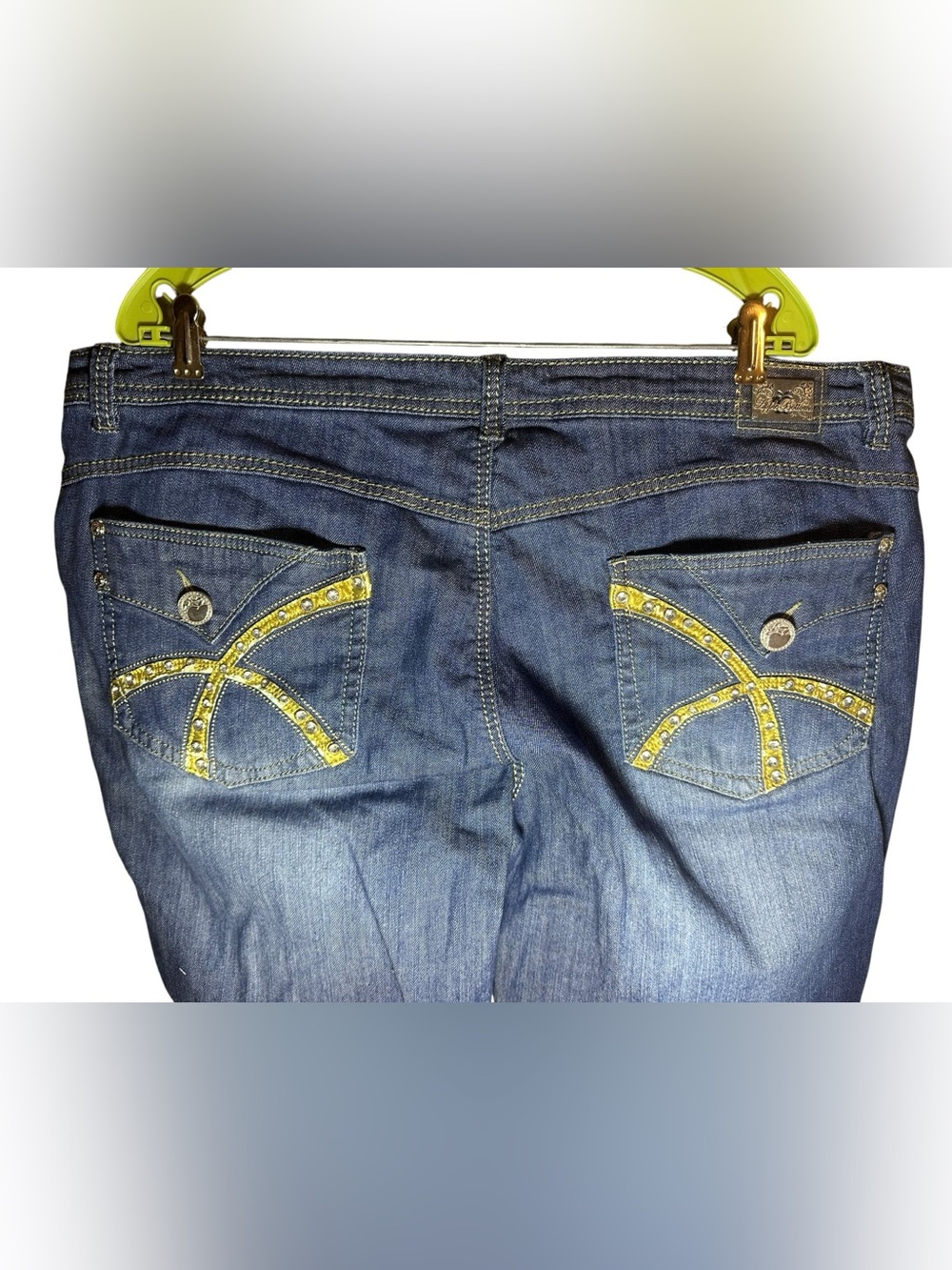 Apple Bottoms blue denim straight-leg jeans Women’s size 22 - Picture 5 of 11